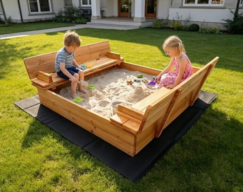 Sandkasten woodli mit deckel - sandkasten,