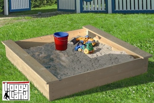 Sandkasten mit sitzauflage - mit,