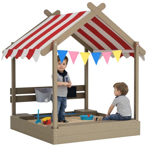 Sandkasten mit dach sandkiste - sandkasten, dach,