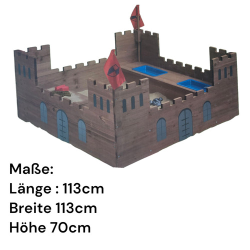 Sandkasten ritterburg aus - ritterburg,