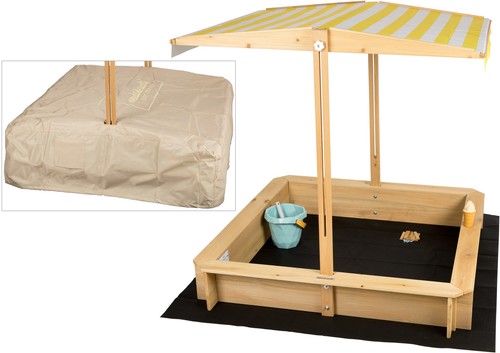 Holz sandkasten mit abdeckung - sandkasten,