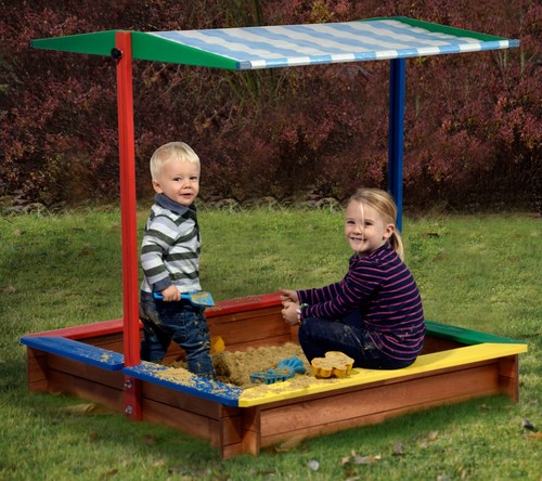 Großer sandkasten mit - großer,
