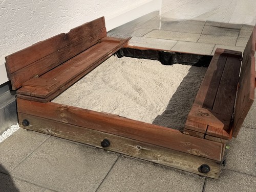 Sandkasten holz 120x120 - cm, +